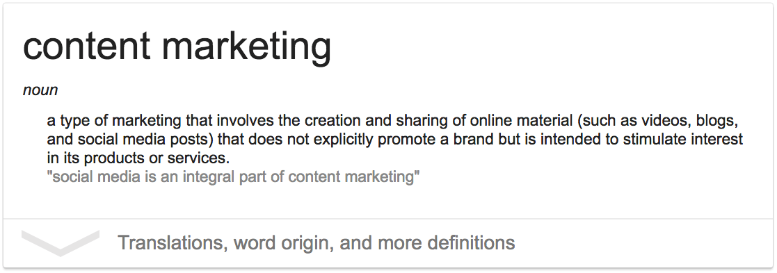 Content marketing