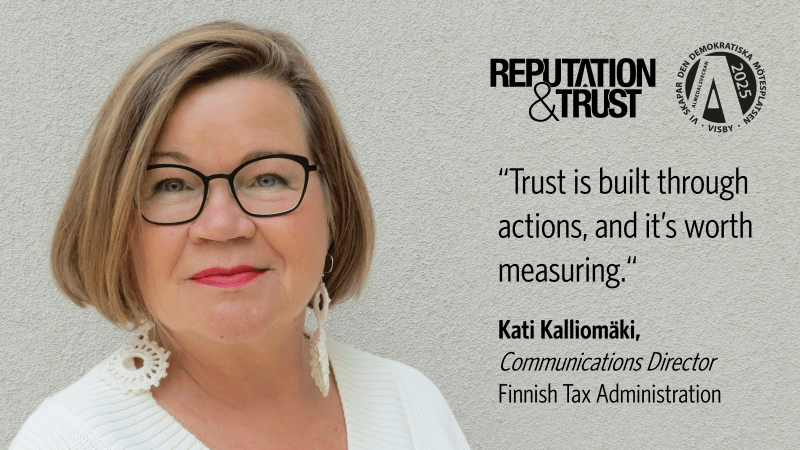 Reputation And Trust Analytics purjehtii Ruotsin Almedaleniin kesäkuussa 2025: Panelisti Kati Kalliomäki